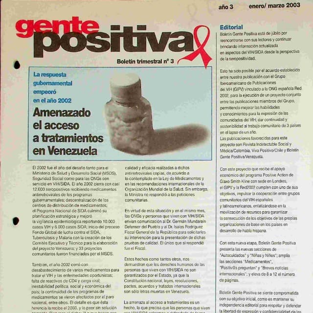 Gente positiva Ene-Mar 2003 N°3