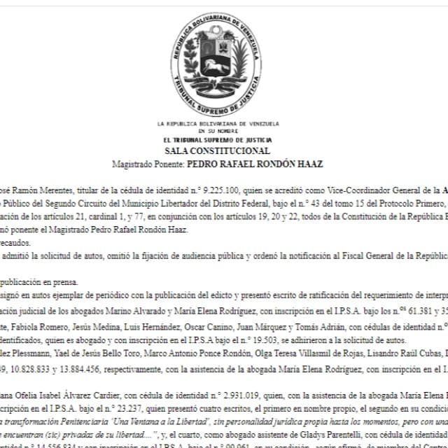 TSJ Decisión contra la Discriminación 2008