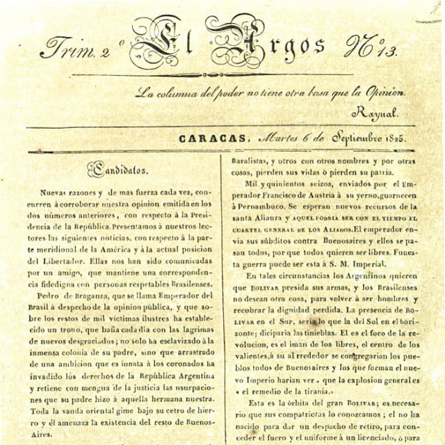 El Argos - 6 Septiembre 1825 N°13