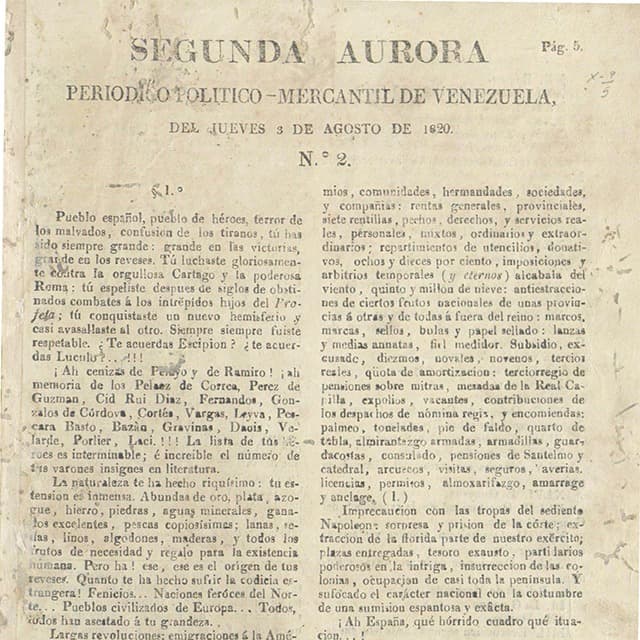 Segunda Aurora - 3 Agosto 1820 N°2